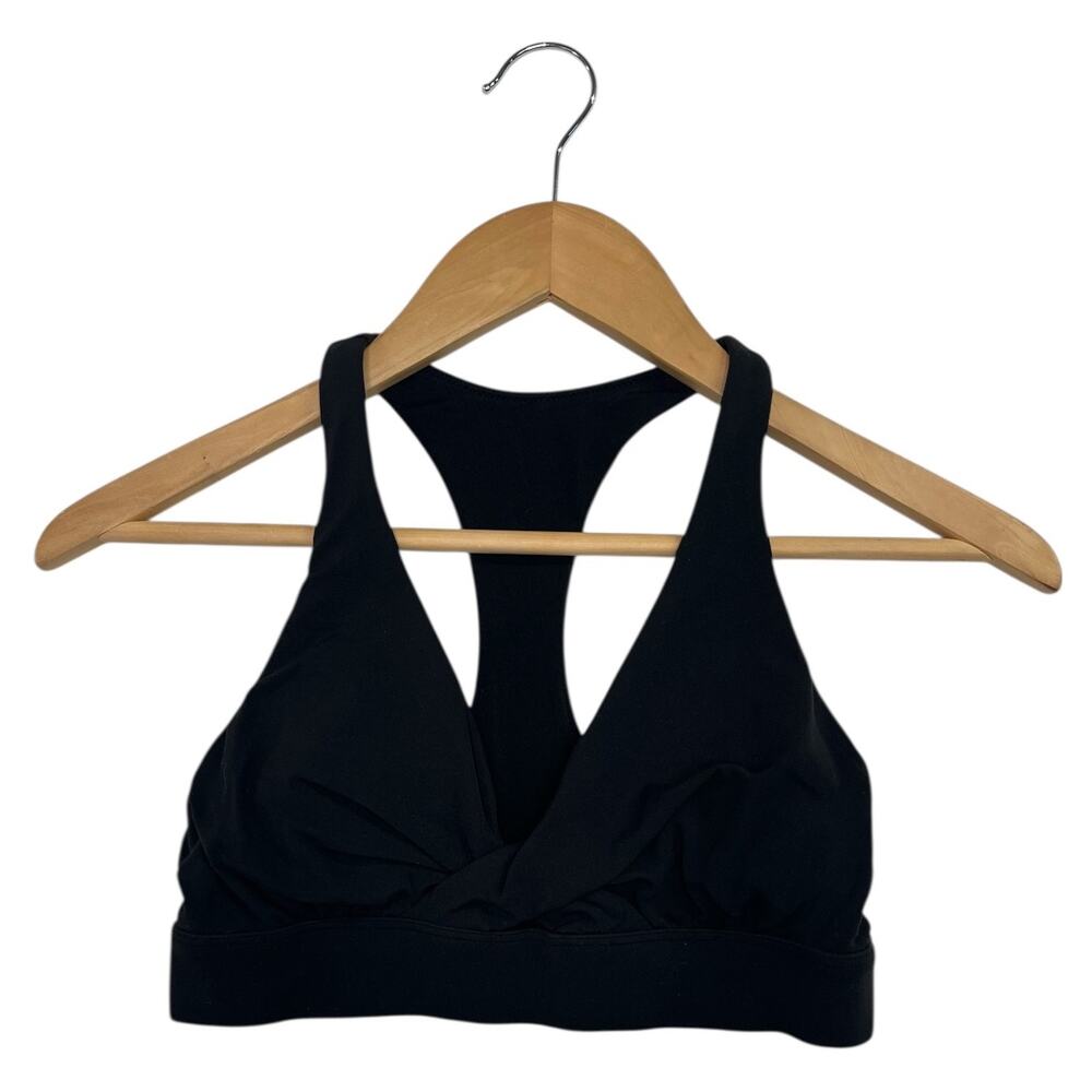 Lululemon Sweet Awakenings Sports Bra Womens 6 Black Athletic Yoga Running